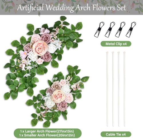 Pink Arch Flowers for Wedding, Artificial Flowers for Wedding, alternate view 3