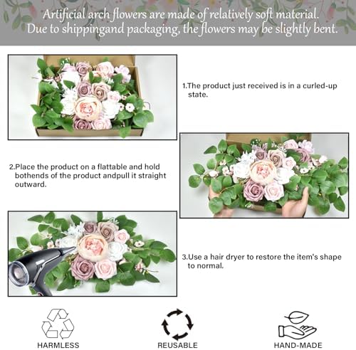 Pink Arch Flowers for Wedding, Artificial Flowers for Wedding, alternate view 6