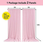 Pink Backdrop Curtain for Parties Rod Pocket Pink Curtains Photography Backdrop Drapes Privacy Fabric Decoration, alternate