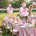 Pink Balloon Table Centerpiece Kit, 2 Sets Pink Balloon Stands for Tables with Metallic Star Centerpieces, alternate view 4