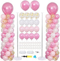 Pink Balloons Stand Column Kits Set of 2 Balloon Towers