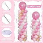 Pink Balloons Stand Column Kits Set of 2 Balloon Towers, alternate view 3