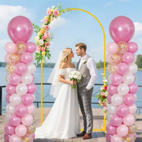 Pink Balloons Stand Column Kits Set of 2 Balloon Towers, alternate view 6
