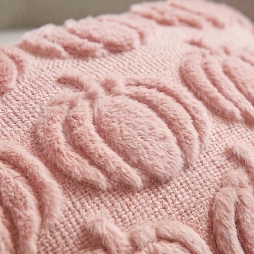 Pink Fall Pumpkin Throw Pillow Covers 16x16 Inch in 16x16 Inch, alternate view 6