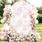 Pink Flower Arch Backdrop Cover 7.2ft Stretch Fabric Cover Fits Arch Backdrop Stand, Stand for Wedding, alternate view 2