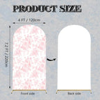 Pink Flower Arch Backdrop Cover 7.2ft Stretch Fabric Cover Fits Arch Backdrop Stand, Stand for Wedding, alternate view 6