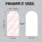 Pink Flower Arch Backdrop Cover Stretch Fabric Cover Fits Arch Backdrop Stand, Stand for Wedding, Birthday, alternate view 6