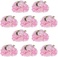Pink Flower Centerpieces for Tables: 10 Pcs Artificial Rose Ball in Pink