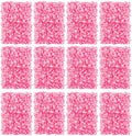 Pink Flower Wall Panel Backdrop Decor, 12 Pcs, 24 x 16 Inch in 24 x 16 Inch