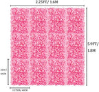 Pink Flower Wall Panel Backdrop Decor, 12 Pcs, 24 x 16 Inch in 24 x 16 Inch, alternate view 3