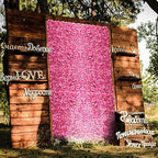 Pink Flower Wall Panel Backdrop Decor, 12 Pcs, 24 x 16 Inch in 24 x 16 Inch, alternate view 4