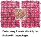 Pink Flower Wall Panel Backdrop Decor, 12 Pcs, 24 x 16 Inch in 24 x 16 Inch, alternate view 5