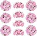 Pink Flowers Balls for Centerpieces: 15.7in Diam, 10 Pcs in Pink