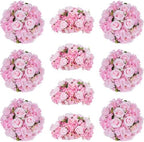 Pink Flowers Balls for Centerpieces: 15.7in Diam, 10 Pcs in Pink