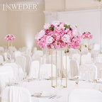 Pink Flowers Balls for Centerpieces: 15.7in Diam, 10 Pcs in Pink, alternate view 2