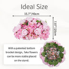 Pink Flowers Balls for Centerpieces: 15.7in Diam, 10 Pcs in Pink, alternate view 3