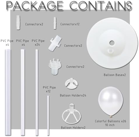 Pink Gold Balloon Column Stand Kit with Base, Pole for Floor&Table in 2 Count (Pack of 1) in Gold Pink, alternate view 2