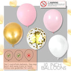 Pink Gold Balloon Column Stand Kit with Base, Pole for Floor&Table in 2 Count (Pack of 1) in Gold Pink, alternate view 3
