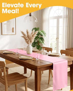 Pink Plastic Table Runner Party Decorations, Disposable, 4 Pack, alternate view 3