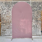 Pink Ripples Pattern Arch Backdrop Cover for Birthday Party Wedding Baby Shower Decorations Chiara Backdrops, alternate view