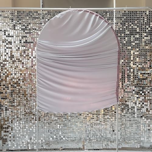 Pink Ripples Pattern Arch Backdrop Cover for Birthday Party Wedding Baby Shower Decorations Chiara Backdrops, alternate view