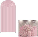 Pink Ripples Pattern Arch Backdrop Cover for Birthday Party Wedding Baby Shower Decorations Chiara Backdrops
