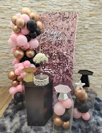 Pink Shimmer Wall Backdrop, 24 Panels, 6x4 Ft Photo Backdrop in 6x4 Ft, alternate view 2
