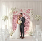 Pink Shimmer Wall Backdrop, 24 Panels, 6x4 Ft Photo Backdrop in 6x4 Ft, alternate view 4