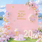 Pink Square Arch Backdrop Cover 8×8FT Spandex Arch Covers Fitted Wedding Balloon Arch Backdrop Stretchy Cover, alternate view