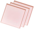 Pink Square Tray 11 Inch - 3 Pack Hard Plastic Organizer Tray in 10.2"L x 5.5"W x 1.1"H in Pink