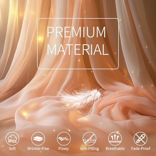 Pink Tulle Backdrop Curtain with Lights for Decor, 10x10FT in 10x10FT, alternate view 5