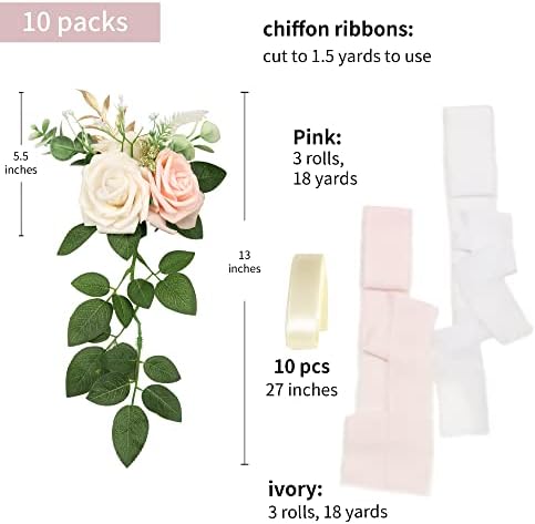 Pink Wedding Aisle Decorations Set of 10, alternate view 3