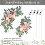 Pink Wedding Arch Flowers Set of 2, alternate view 3
