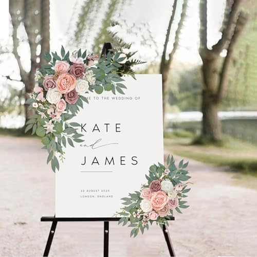 Pink Wedding Arch Flowers Set of 2, alternate view 4