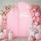 Pink White Arch Backdrop Cover Set of 2 Arch Covers 7.2 and 6ft Wedding Arch Cover Stretchy Backdrop Bridal Baby, alternate