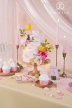 Pink Yellow Artificial Flowers Box Combo Garden Wedding Decor in Pink Yellow, alternate view 2