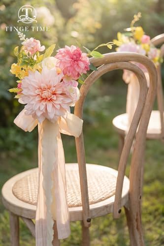 Pink Yellow Artificial Flowers Box Combo Garden Wedding Decor in Pink Yellow, alternate view 6
