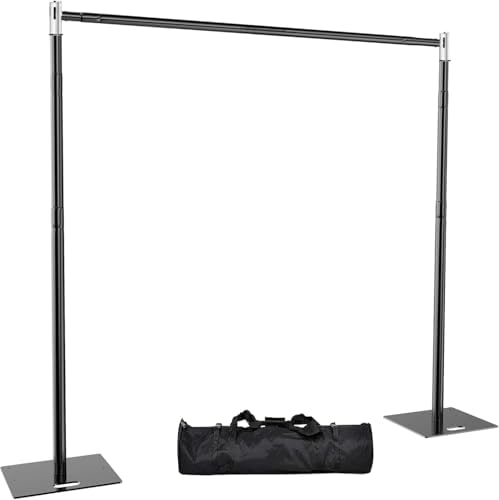 Pipe and Drape Backdrop Stand 10FT x 10FT, Adjustable Backdrop Stand Heavy Duty, Background Stand, Backdrop