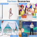 Pipe and Drape Backdrop Stand 10FT x 10FT, Adjustable Backdrop Stand Heavy Duty, Background Stand, Backdrop, alternate view 6