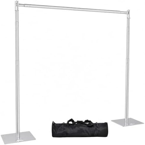 Pipe and Drape Backdrop Stand 10FT x 8FT, Adjustable Backdrop Stand Heavy Duty, Background Stand, Backdrop Stand
