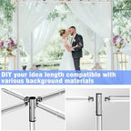 Pipe and Drape Backdrop Stand 10FT x 8FT, Adjustable Backdrop Stand Heavy Duty, Background Stand, Backdrop Stand, alternate