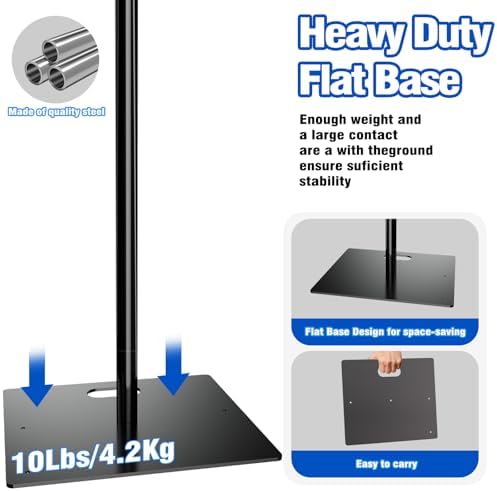 Pipe and Drape Backdrop Stand 10ftx10ft Adjustable Background Support System Heavy Duty Background Stand for, alternate view
