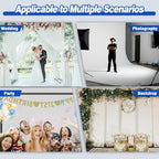 Pipe and Drape Backdrop Stand 10ftx10ft Adjustable Background Support System Heavy Duty Background Stand for, alternate view
