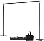 Pipe and Drape Backdrop Stand, 10x10ft Heavy Duty Backdrop Stand with Metal Base, Adjustable Height & Width