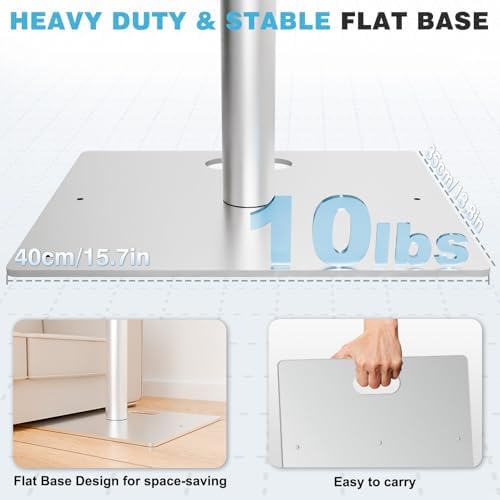 Pipe and Drape Backdrop Stand, 8x10ft Heavy Duty Backdrop Stand with Metal Base, Adjustable Height & Width, alternate view 3