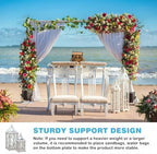 Pipe and Drape Backdrop Stand, 8x10ft Heavy Duty Backdrop Stand with Metal Base, Adjustable Height & Width, alternate view 5