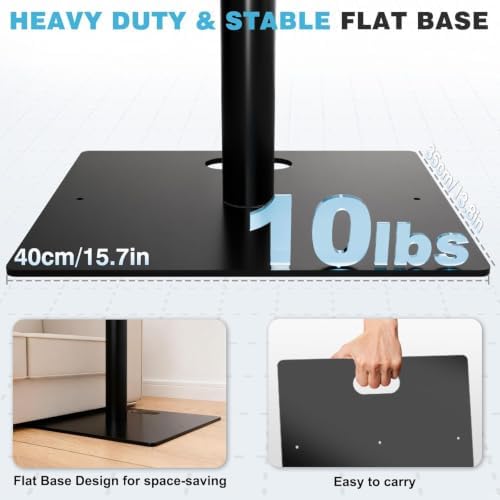Pipe and Drape Backdrop Stand, 8x10ft Heavy Duty Backdrop Stand with Metal Base, Adjustable Height & Width, alternate view 3