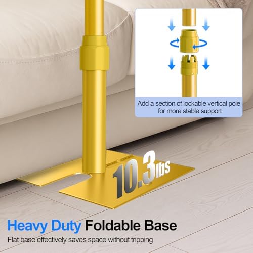 Pipe and Drape Backdrop Stand Heavy Duty 12x10ft -Gold in 12x10ft, alternate view 4