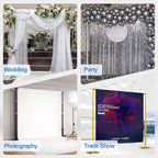 Pipe and Drape Backdrop Stand Heavy Duty 12x10ft -Gold in 12x10ft, alternate view 7