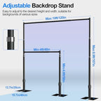 Pipe and Drape Backdrop Stand Heavy Duty 8.9x10ft -Black in 8.9x10ft in Black, alternate view 2
